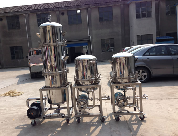 不銹鋼立式硅藻土白酒過濾機(jī)